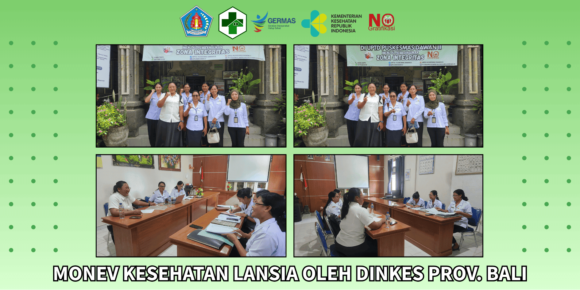 Monev Kesehatan Lansia Dari Dinas Kesehatan Provinsi Bali