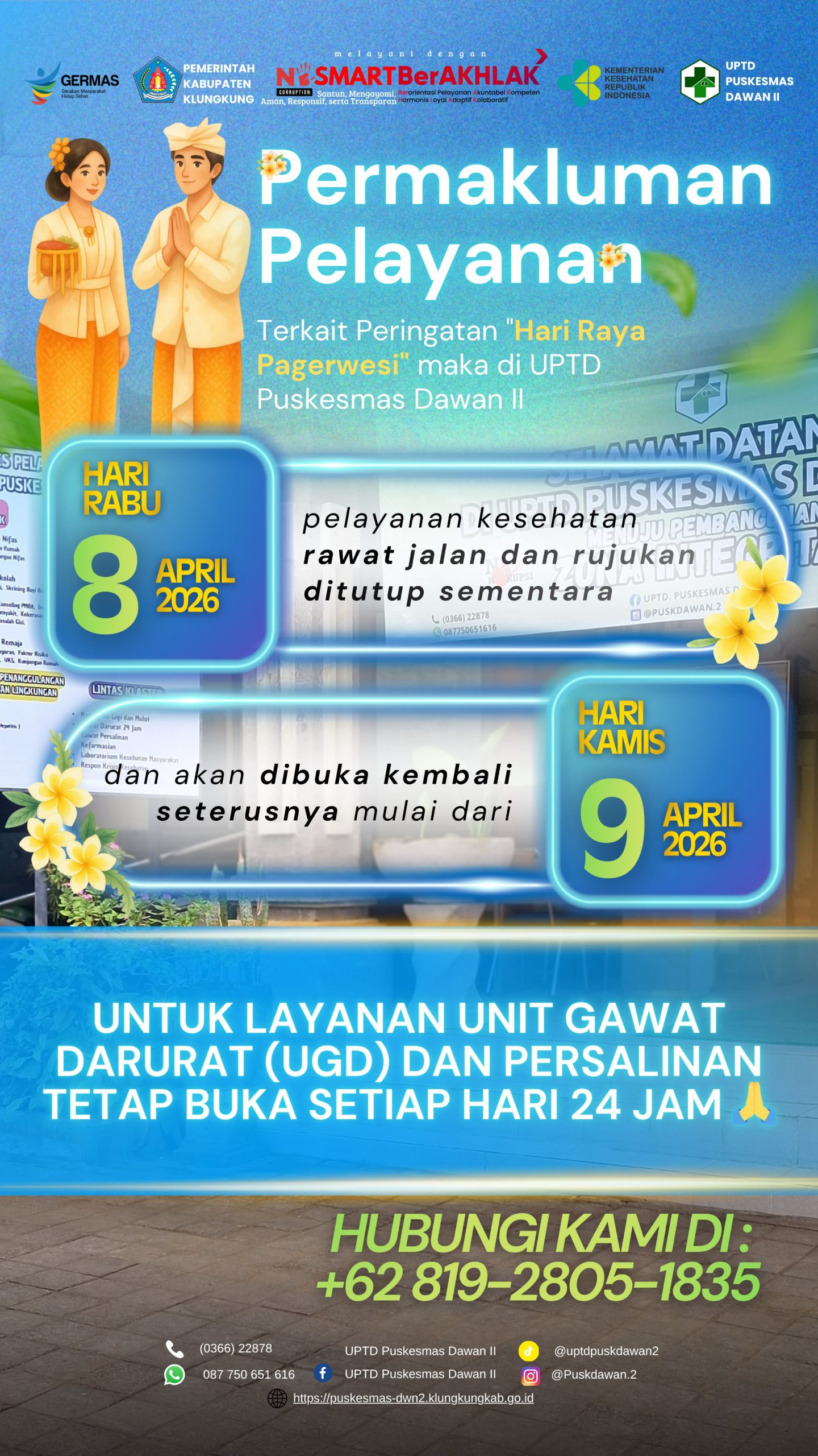 Pengumuman Tutup Layanan