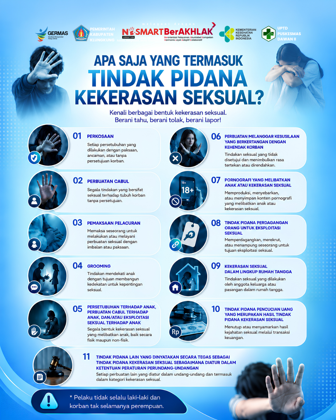 Apa Saja Yang Termasuk Tindakan Kekerasan Seksual ?
