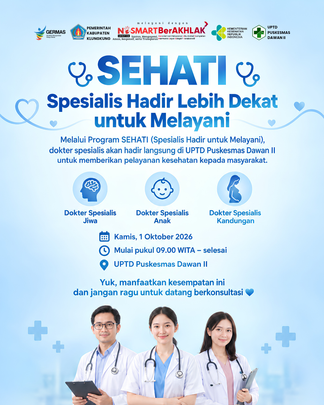 SEHATI : Spesialis Hadir Lebih Dekat Untuk Melayani
